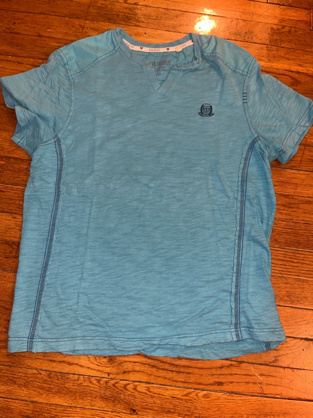 ⭐️🌴 Guess Men's Teal Johnny Collar Short Sleeve Tee
